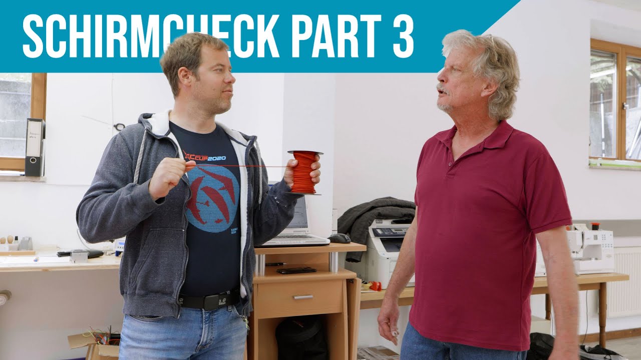 Gleitschirm Check - So läuft ein Schirmcheck ab! | PART 3 - Flugschule Hirondelle, Weinheim