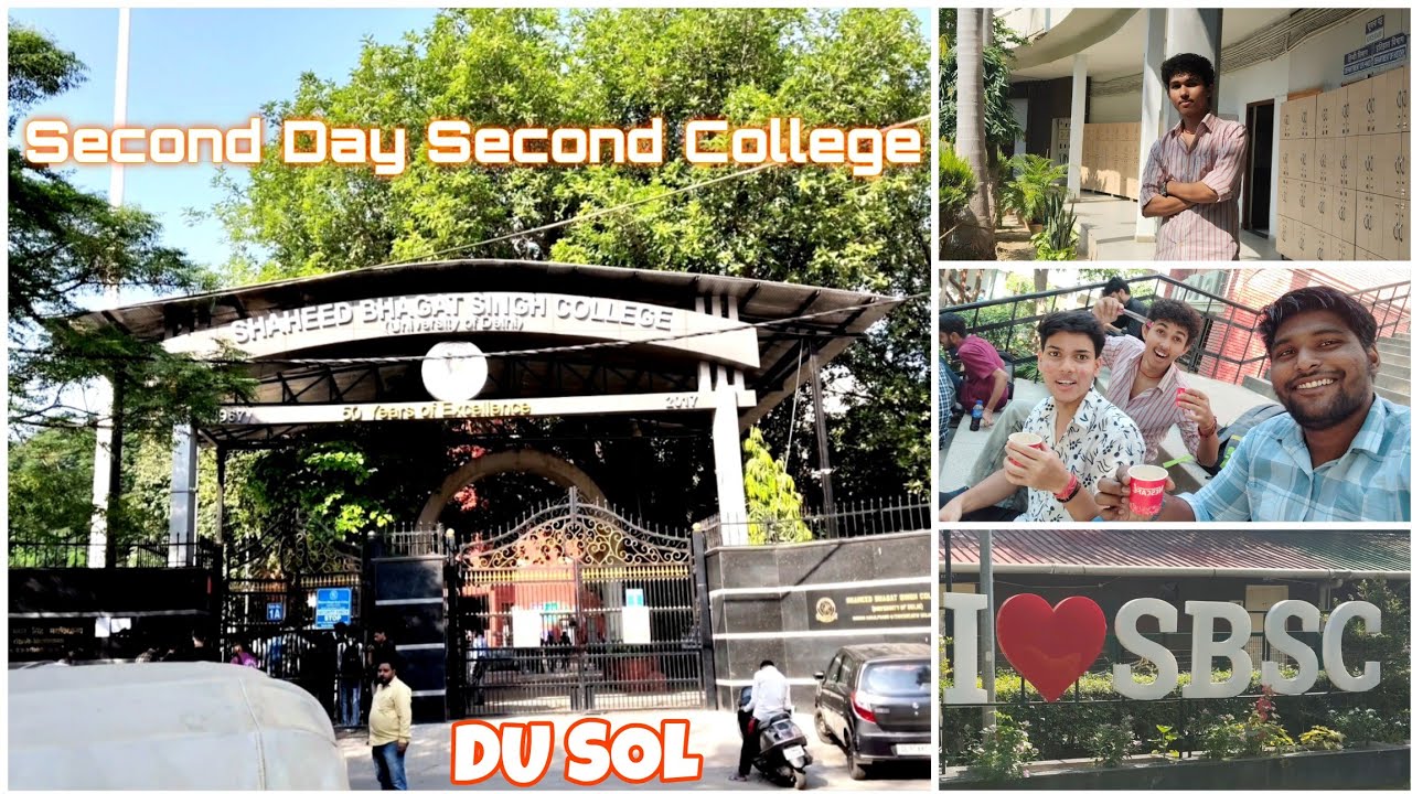 Shaheed Bhagat Singh college | Second Day Second College😉 | DU SOL | South Campus |#vlog #ducolleges