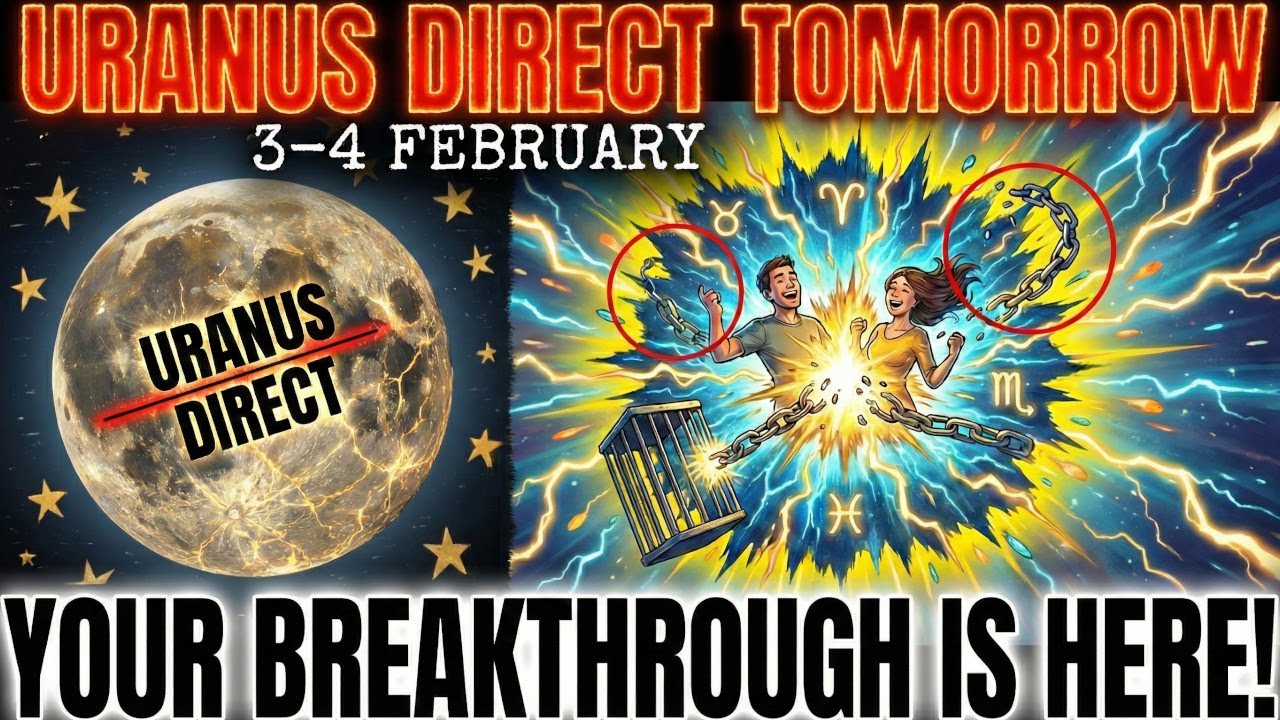 URANUS DIRECT Tomorrow: What's Been STUCK Finally Breaks Loose (3 Signs Get Their Breakthrough!)