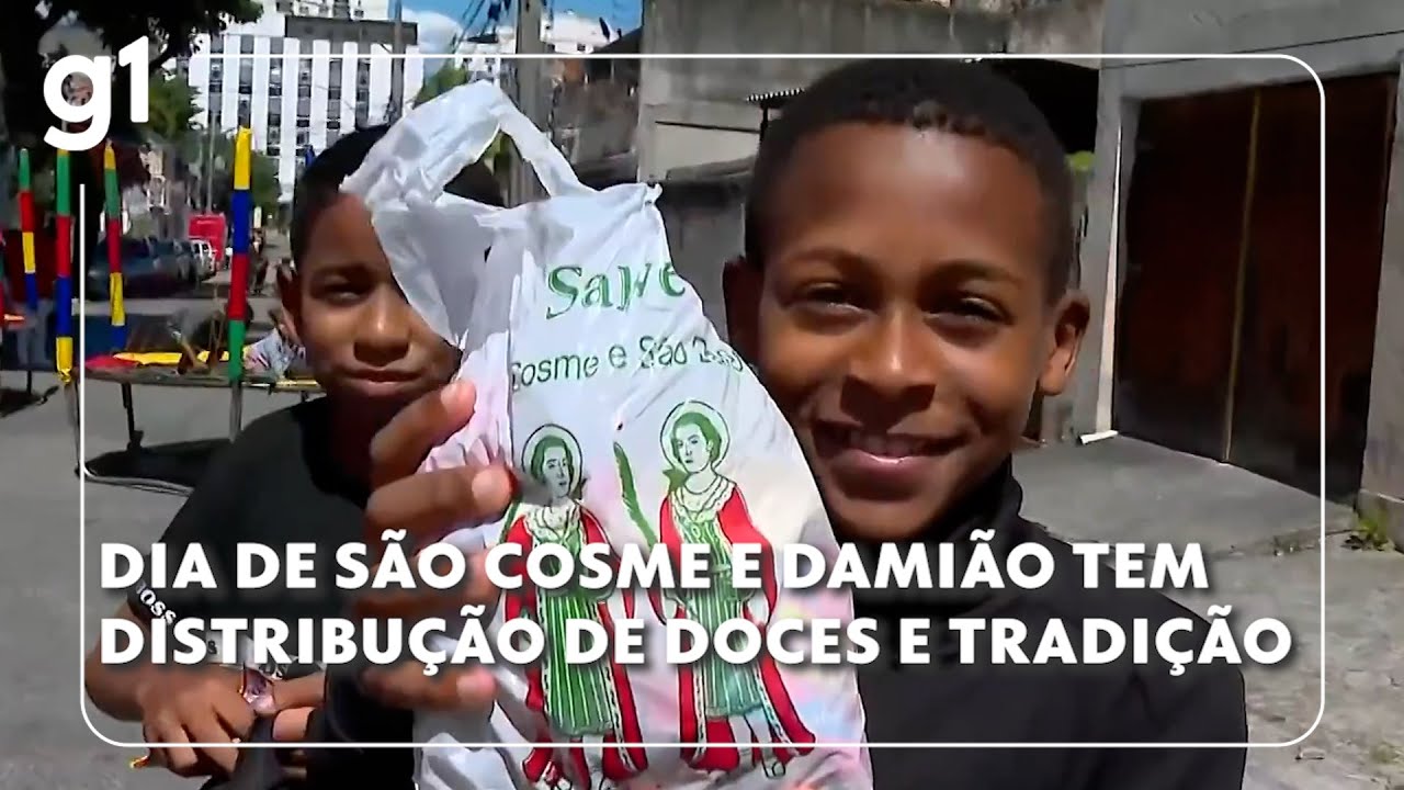 Jornal Hoje: Dia de Cosme e Damião tradicional festa e distribuição de doces em todo país