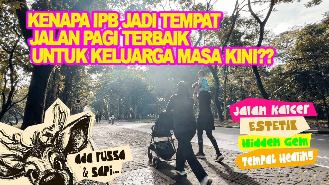 Suasana Lari Pagi di IPB Bogor Boleh Untuk Umum | Hijau, Luas,Tenang & Cocok untuk Keluarga