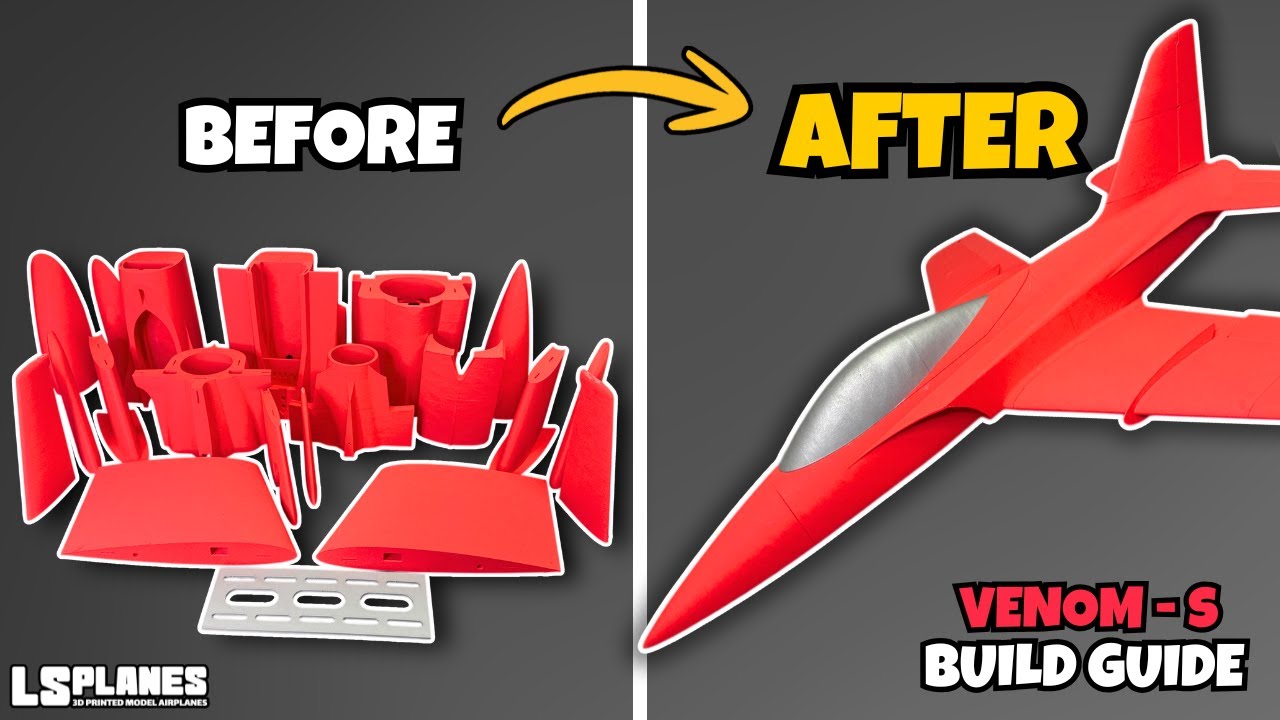 How to Build the VENOM-S | 3D-Printed RC Sport Jet Build Guide