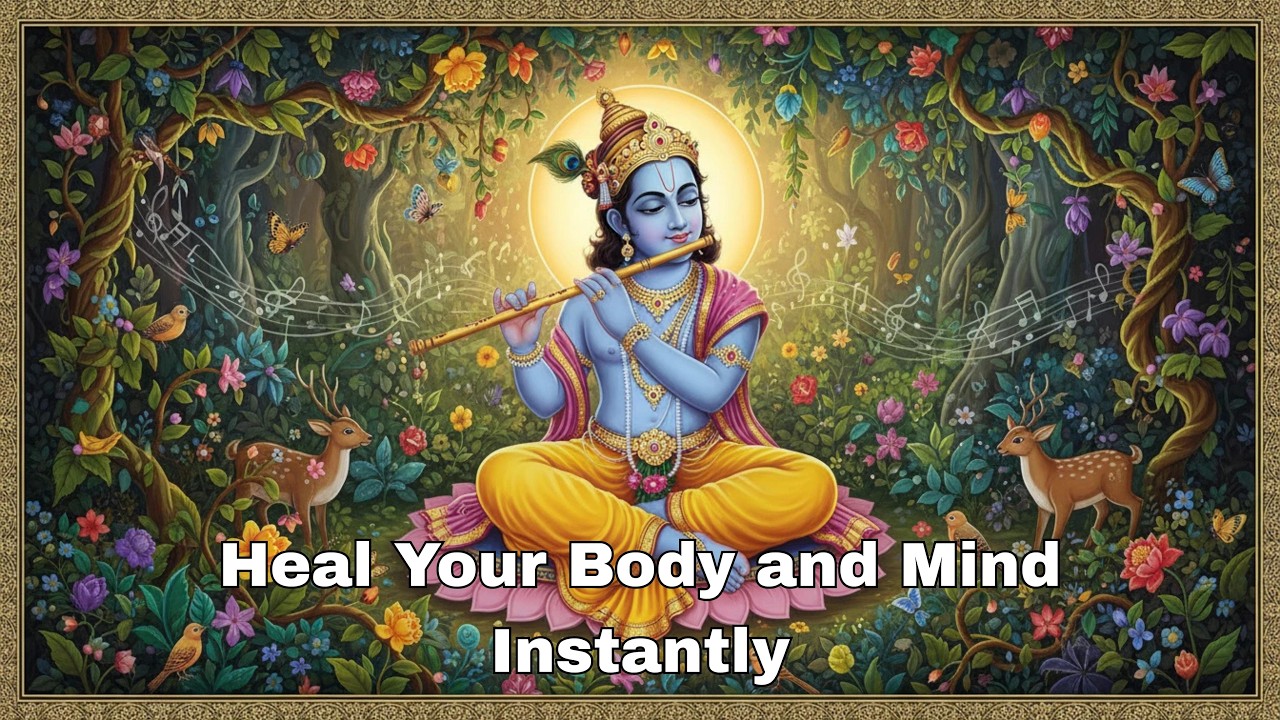Krishna Flute Music for Healing Body & Mind | Calm Sleep Music, Morning Positivity, Love & Success