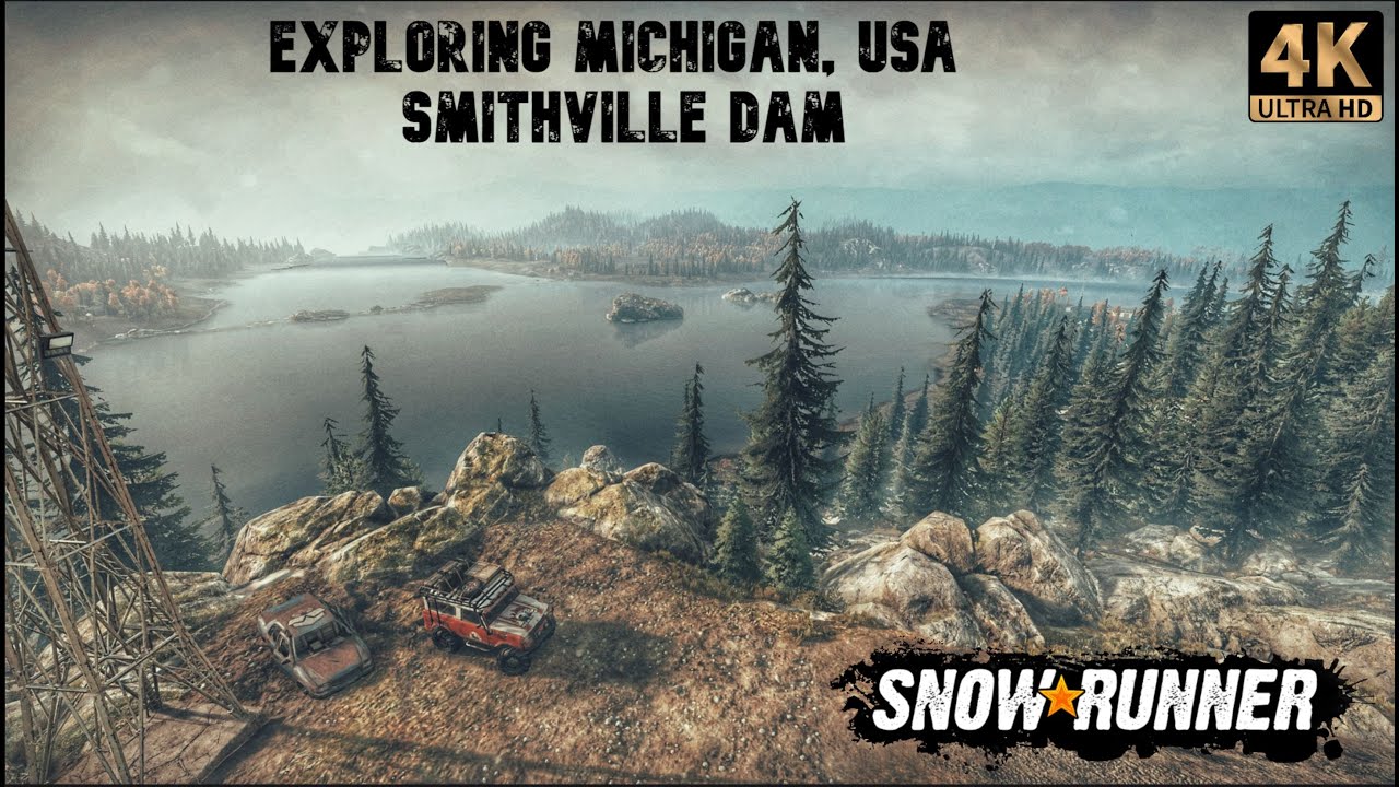 SnowRunner Exploring Michigan, USA Smithville Dam Chevrolet CK1500