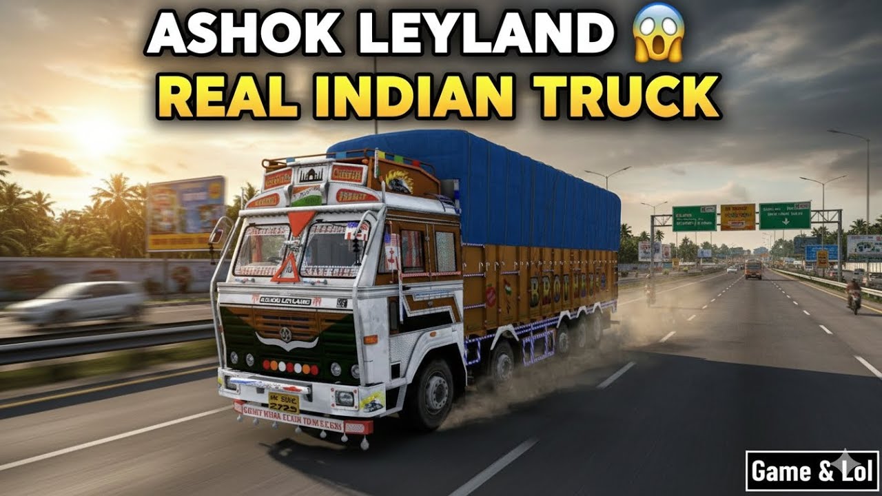🚚 Ashok Leyland Truck Gameplay in BUSSID | Realistic Indian Truck Driving