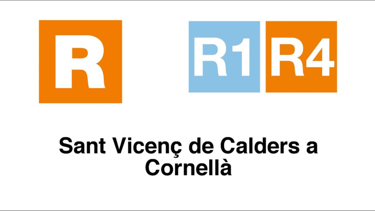 Rodalies estación a estación: R4 R1 Sant Vicenç de Calders a Cornellà