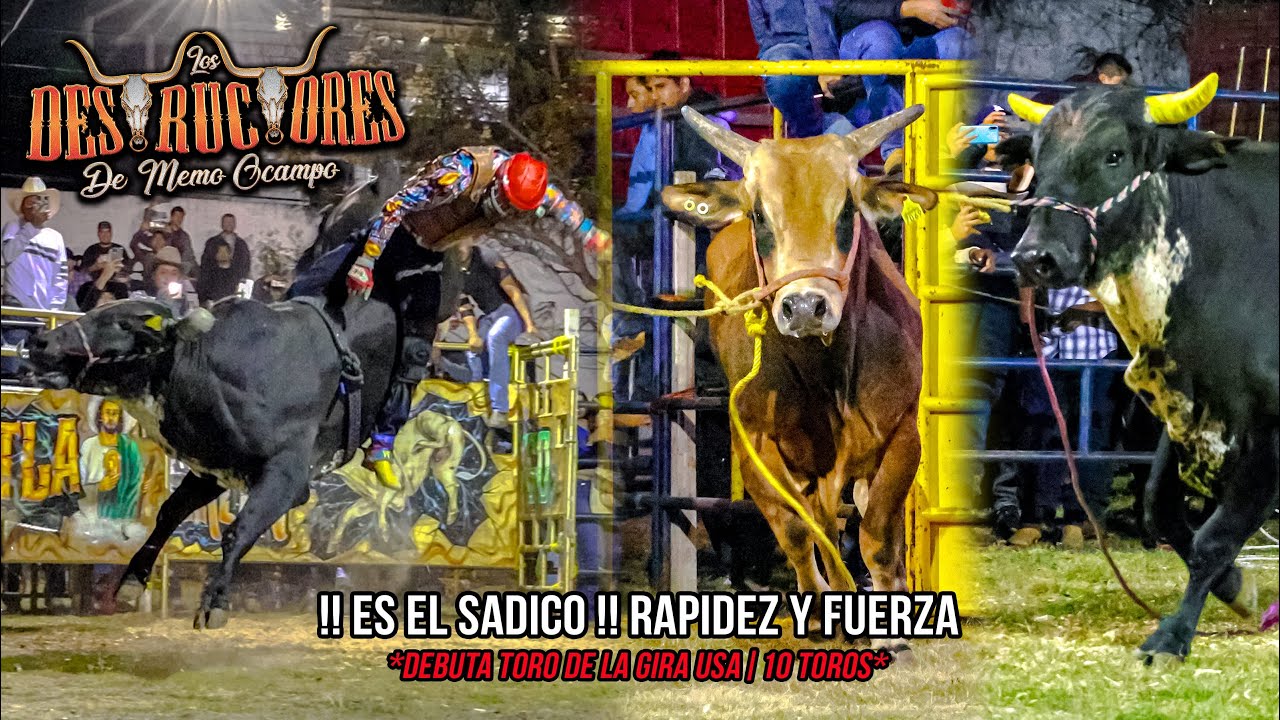 !ES EL SADICO! RAPIDEZ Y FUERZA |DEBUTA TORO DE LA GIRA | 10 TOROS| Destructores En Tejalpa Mor 2024