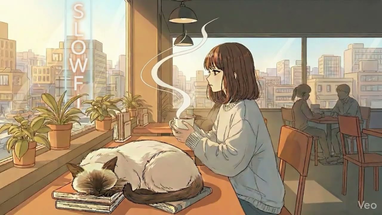 Warm Coffee & Cozy Afternoon ☕ | Lofi Hip Hop Mix for Relaxing at a Cafe