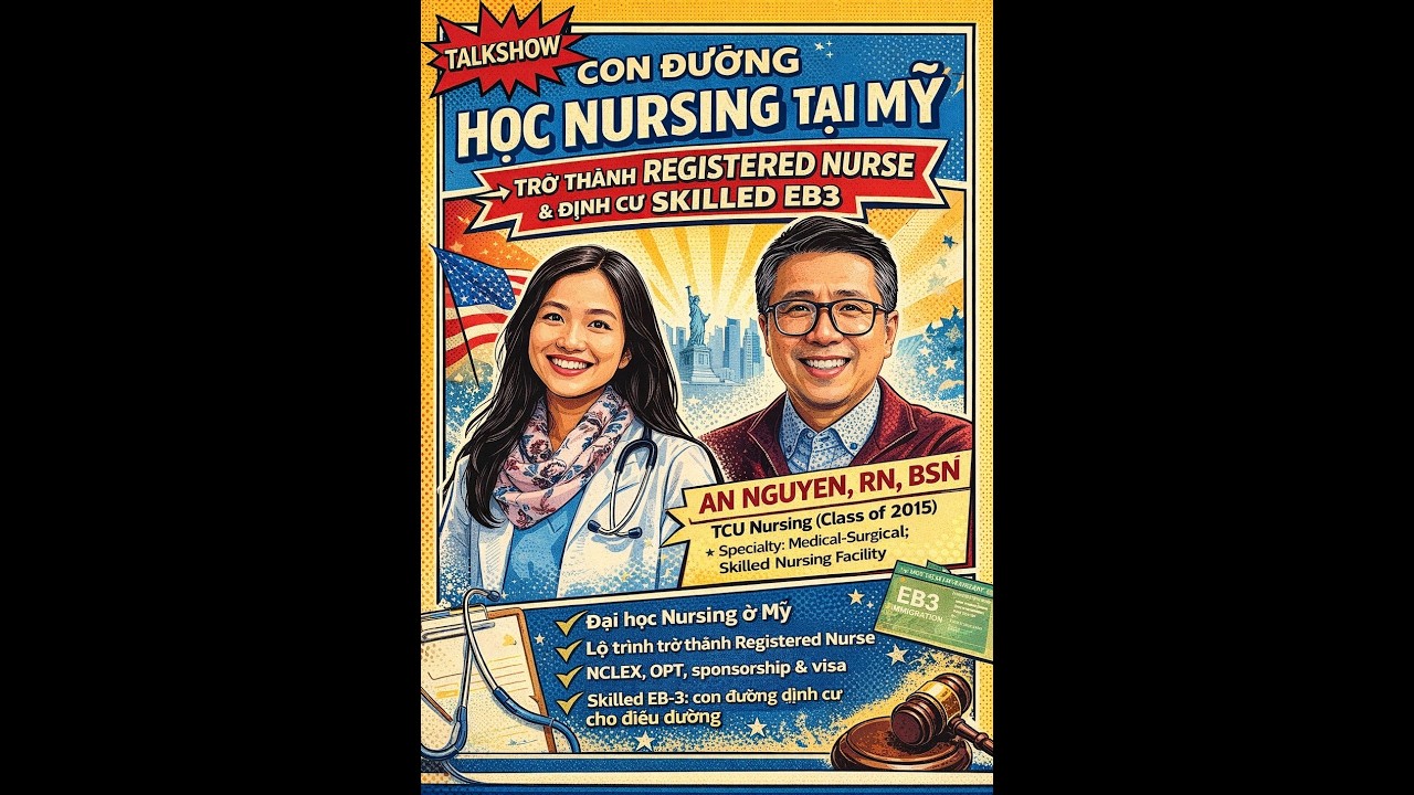 Talkshow: Du học Nursing tại Mỹ, kiếm việc làm và thẻ xanh định cư diện Skilled EB3