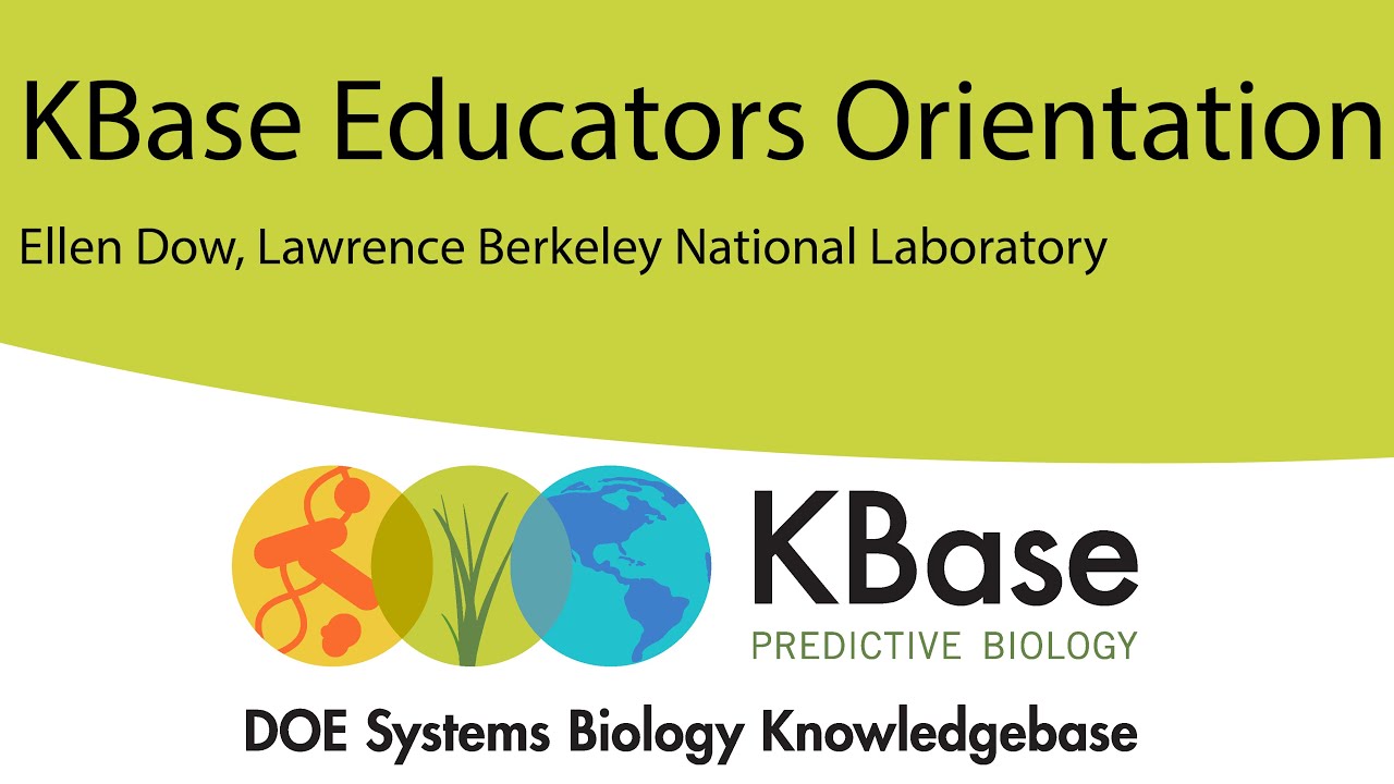 KBase Educators Orientation December 2024