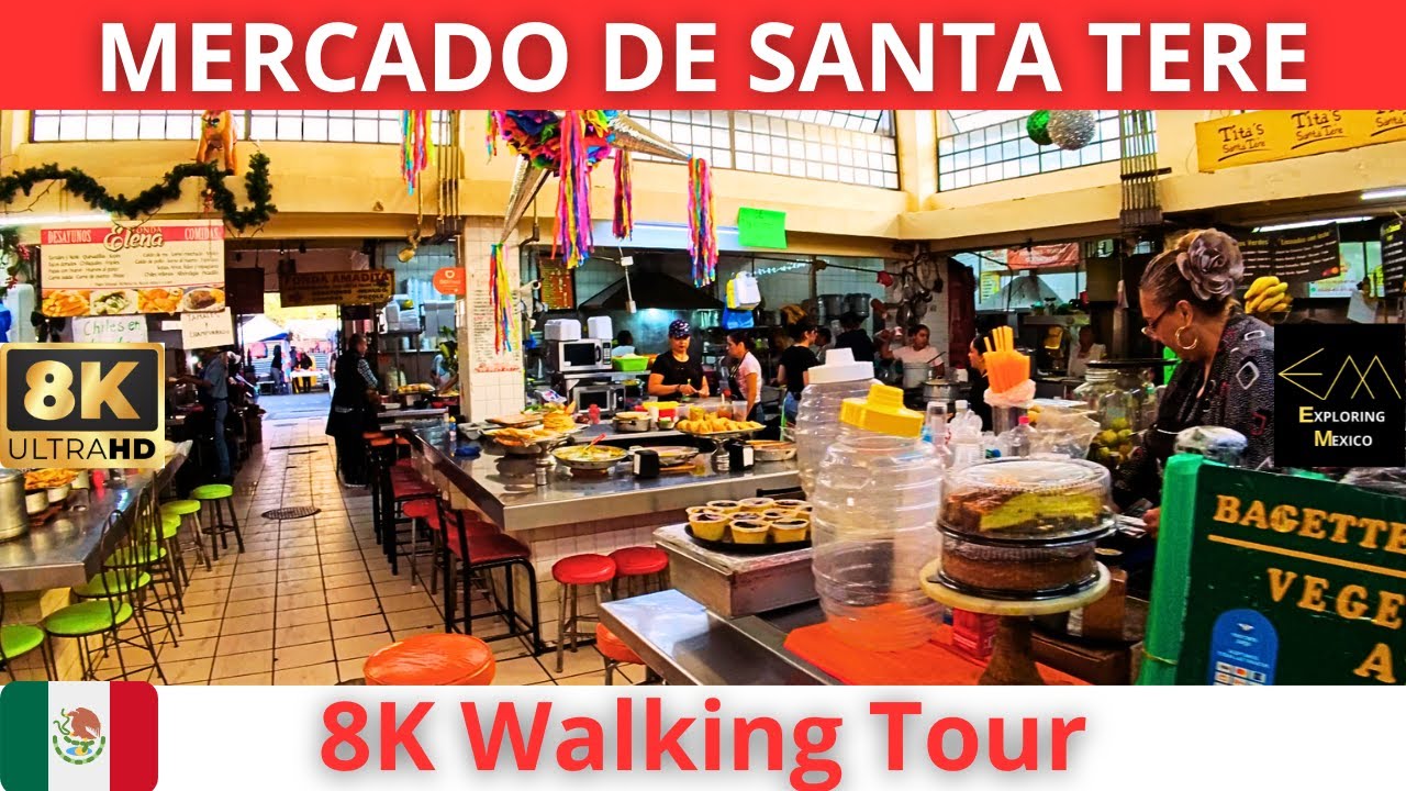 GUADALAJARA Mercado de Santa Tere 2026 8K Walking Tour | Jalisco 🇲🇽