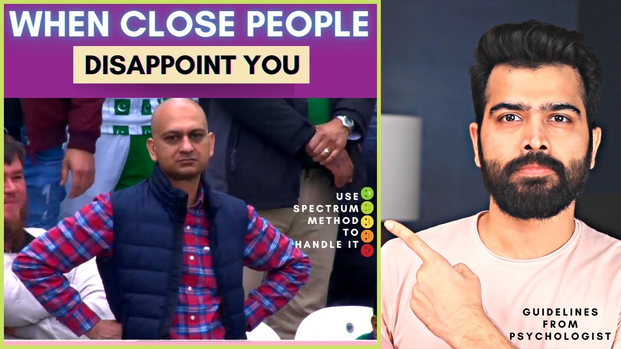 Best way to handle disappointments. Stop cutting people off from life.