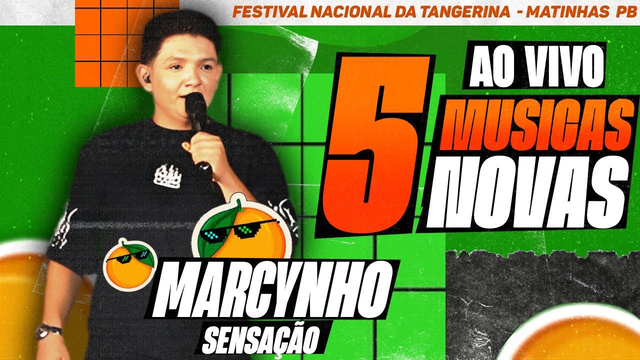 MARCYNHO SENSAÇÃO OUTUBRO | NOVEMBRO 2025 - SHOW AO VIVO TANGERINA | 5 MUSICAS NOVAS