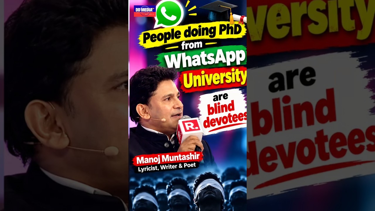 People pursuing a PhD from WhatsApp University are blind followers