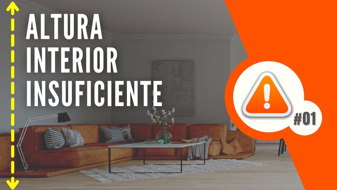 Altura de PISO A CIELO inferior al mínimo exigido | Error constructivo #01