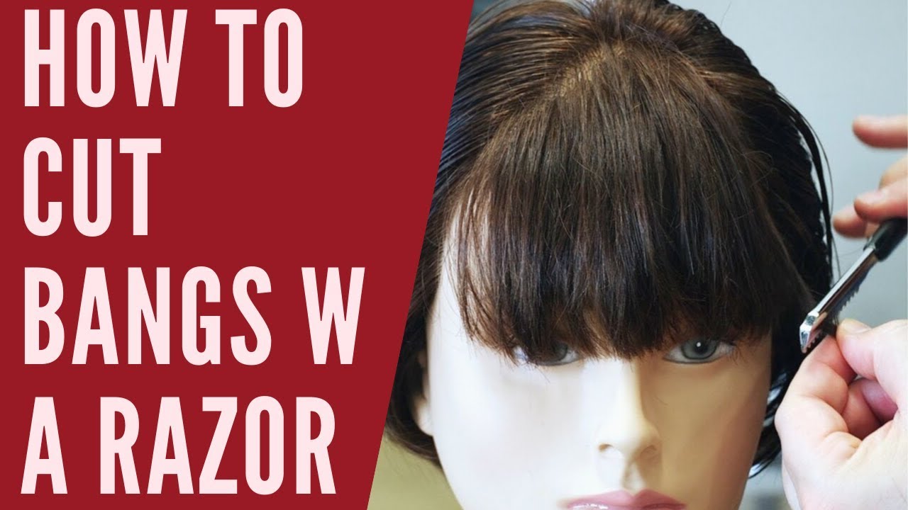 How to Cut Bangs with a Razor - TheSalonGuy