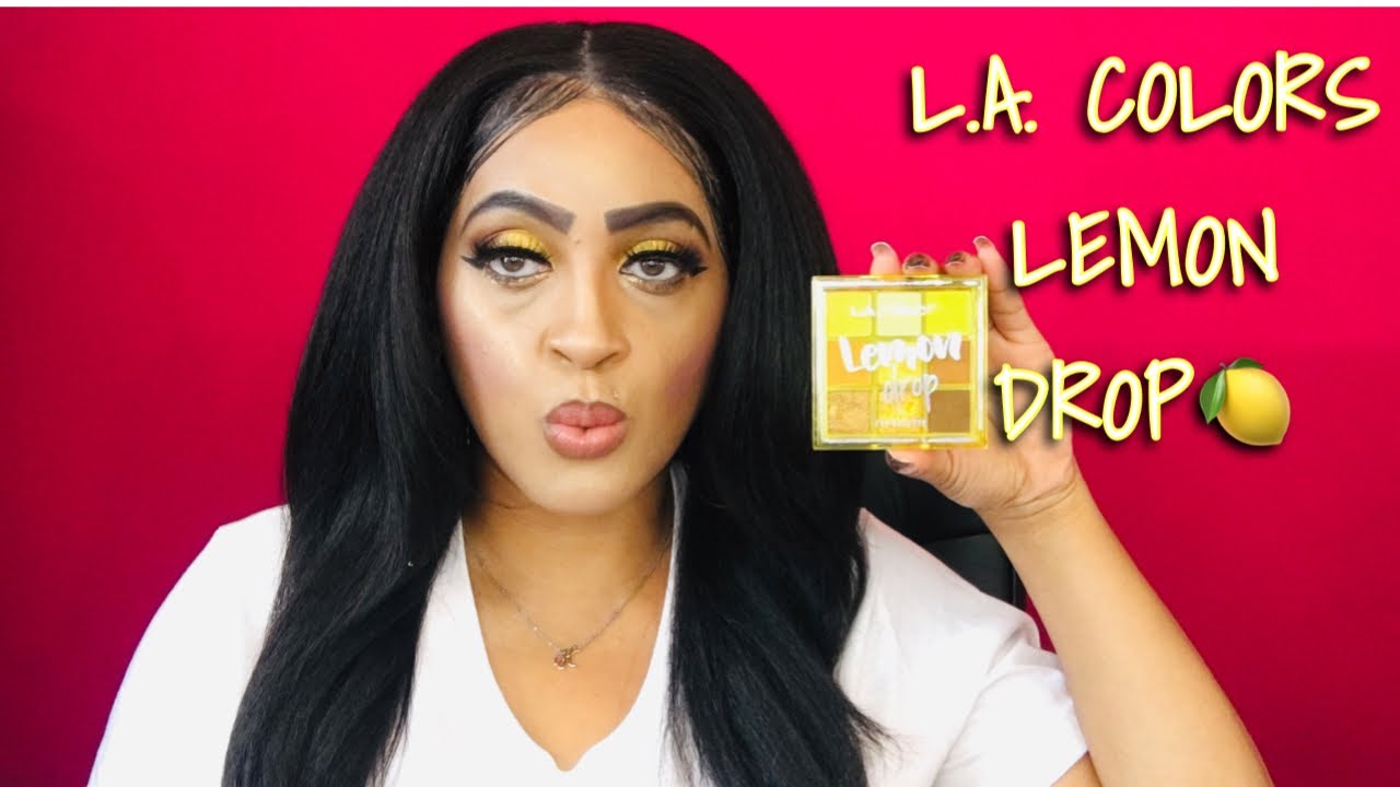 L.A. COLORS LEMON DROP EYESHADOW TUTORIAL + REVIEW |DOLLAR GENERAL!!