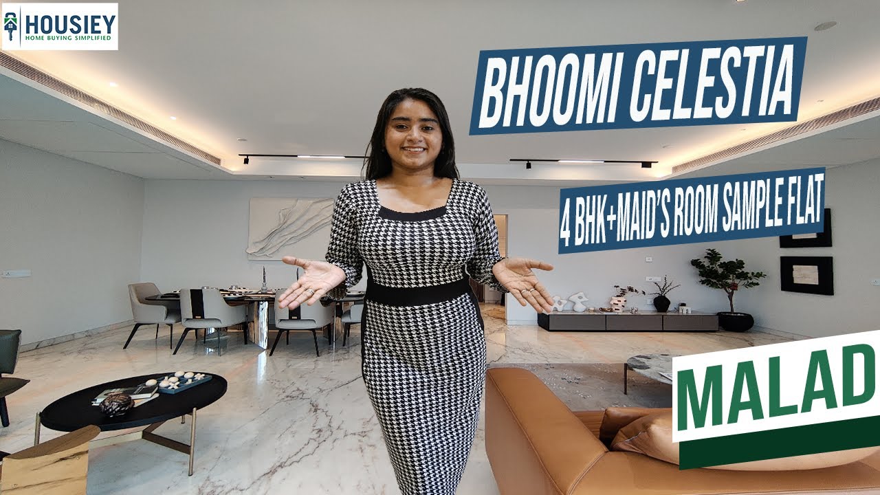 Bhoomi Celestia | 4 BHK + Maid’s Room Sample Flat Tour [2025] | Bhoomi Malad West