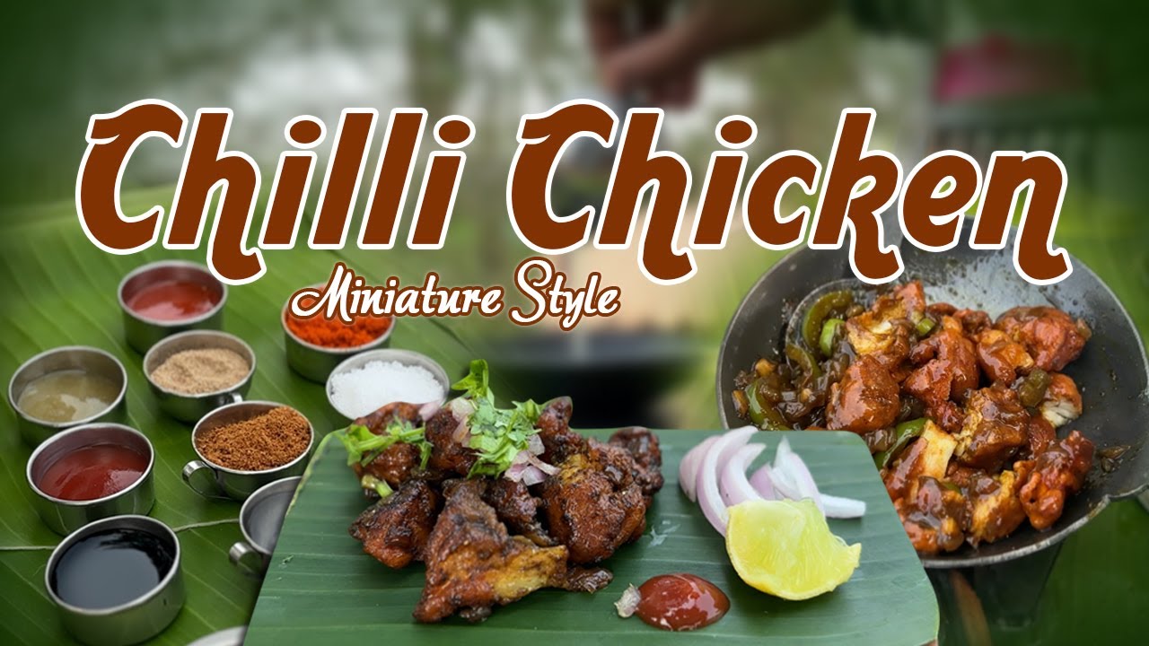 World’s Smallest Chilli Chicken 🐓|🔥Miniature Cooking Magic|#minifood |#kiddieminiatures |#trending