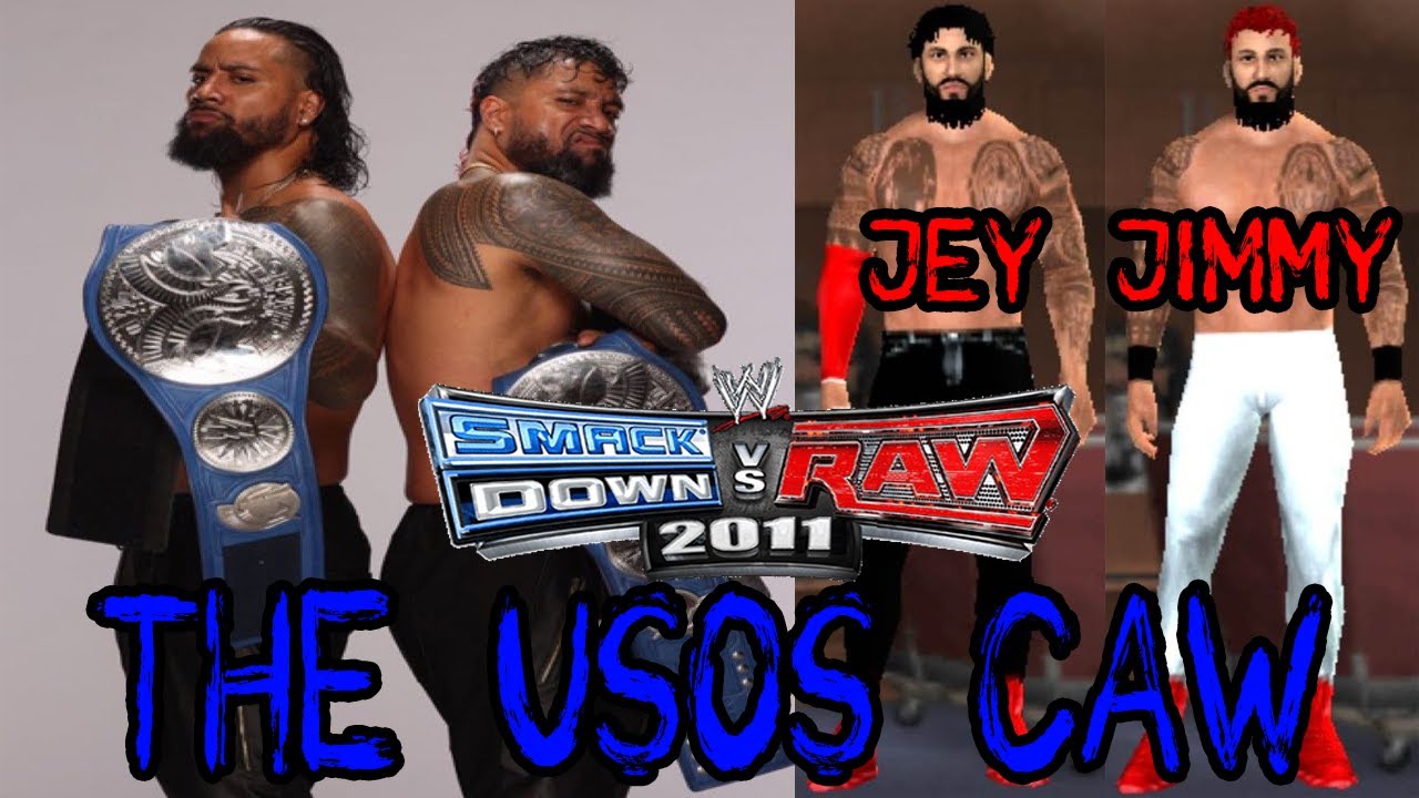 WWE SvR 2011 The Usos (Jey & Jimmy) CAW PSP