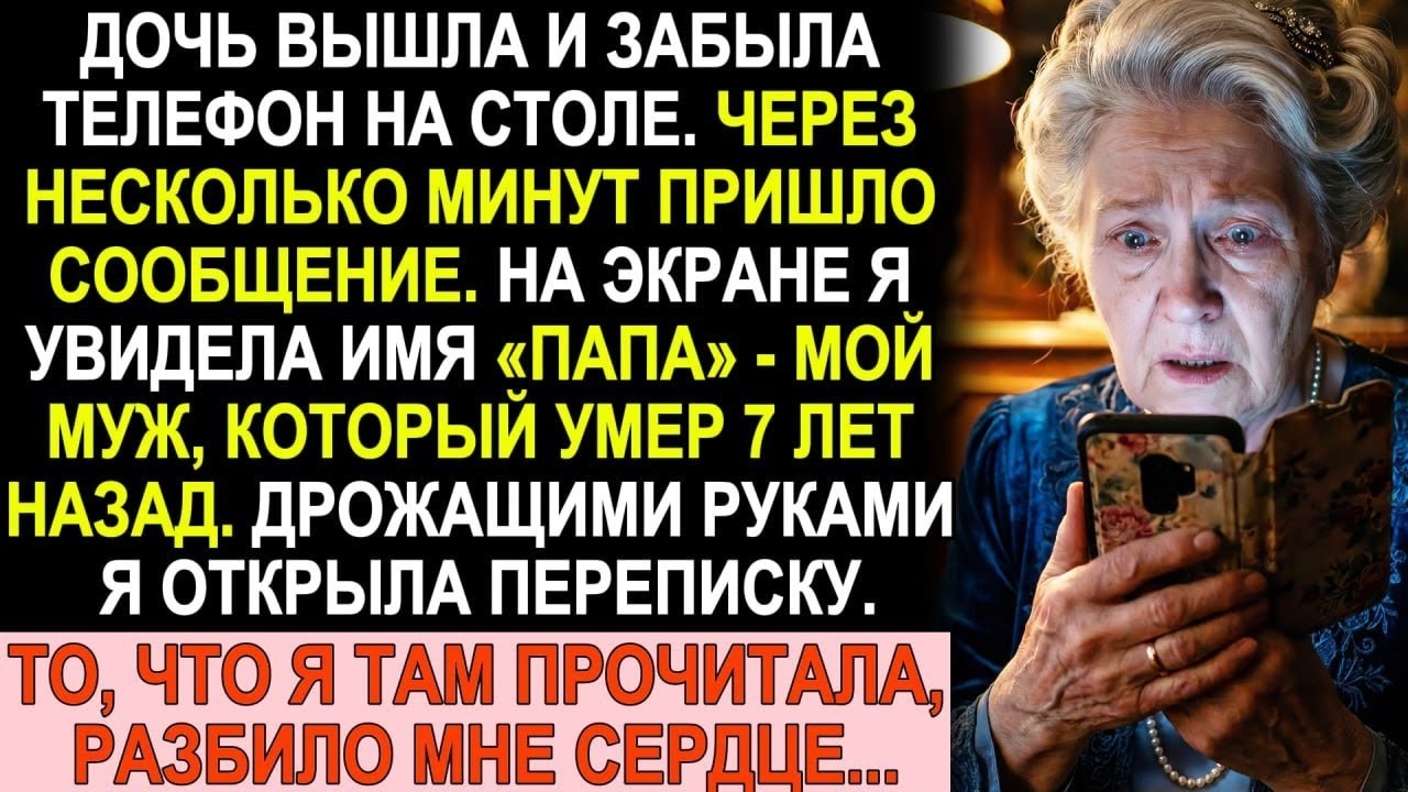 Дочь забыла телефон. На экране высветилось «Папа», но мой муж умер 7 лет назад