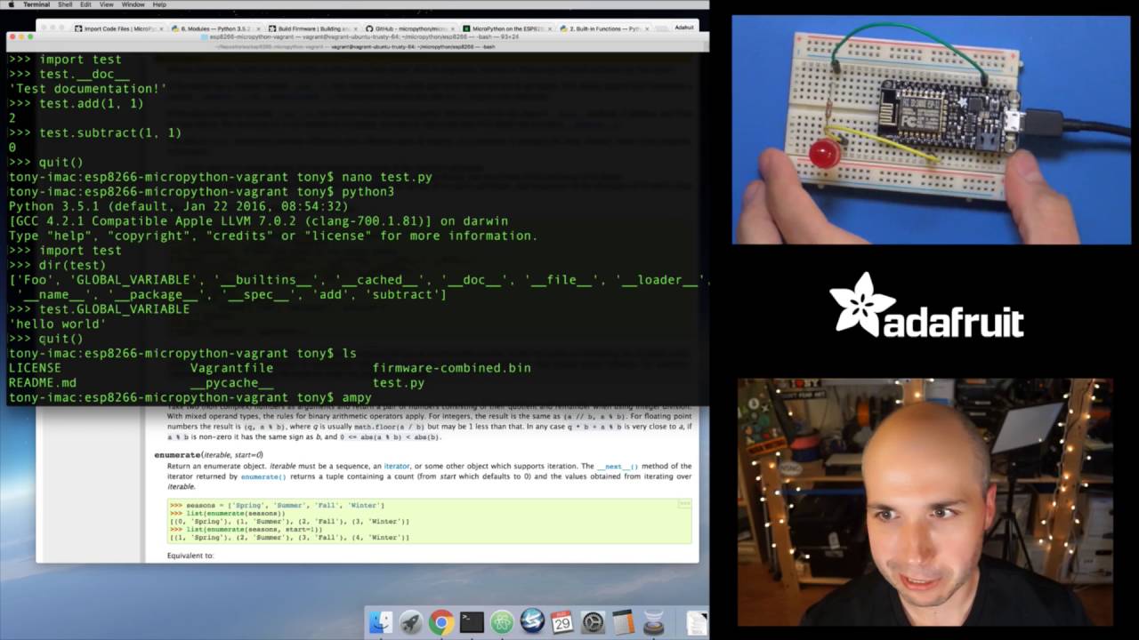 MicroPython Basics: Loading Modules with Tony D! @micropython #LIVE