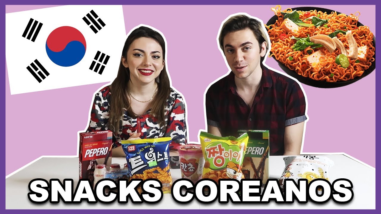 PROBANDO COMIDA COREANA (Ramen, Yakult, y más) | Cande Copello