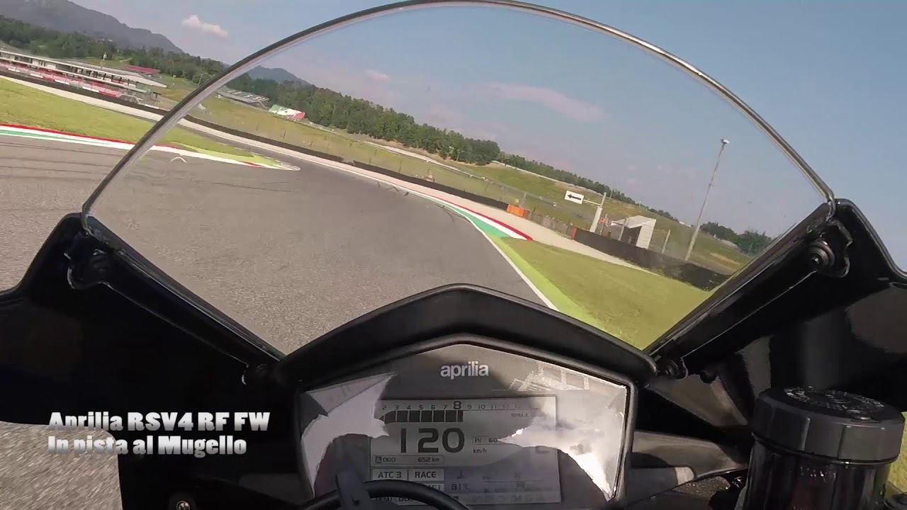Aprilia RSV4 RF FW 2018 Mugello Onboard