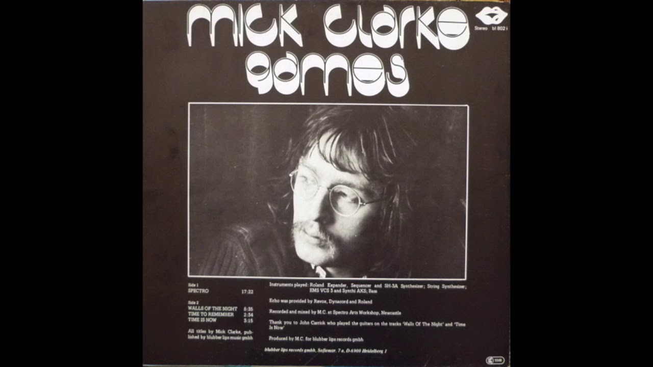 Mick Clarke ‎– Games (1978)