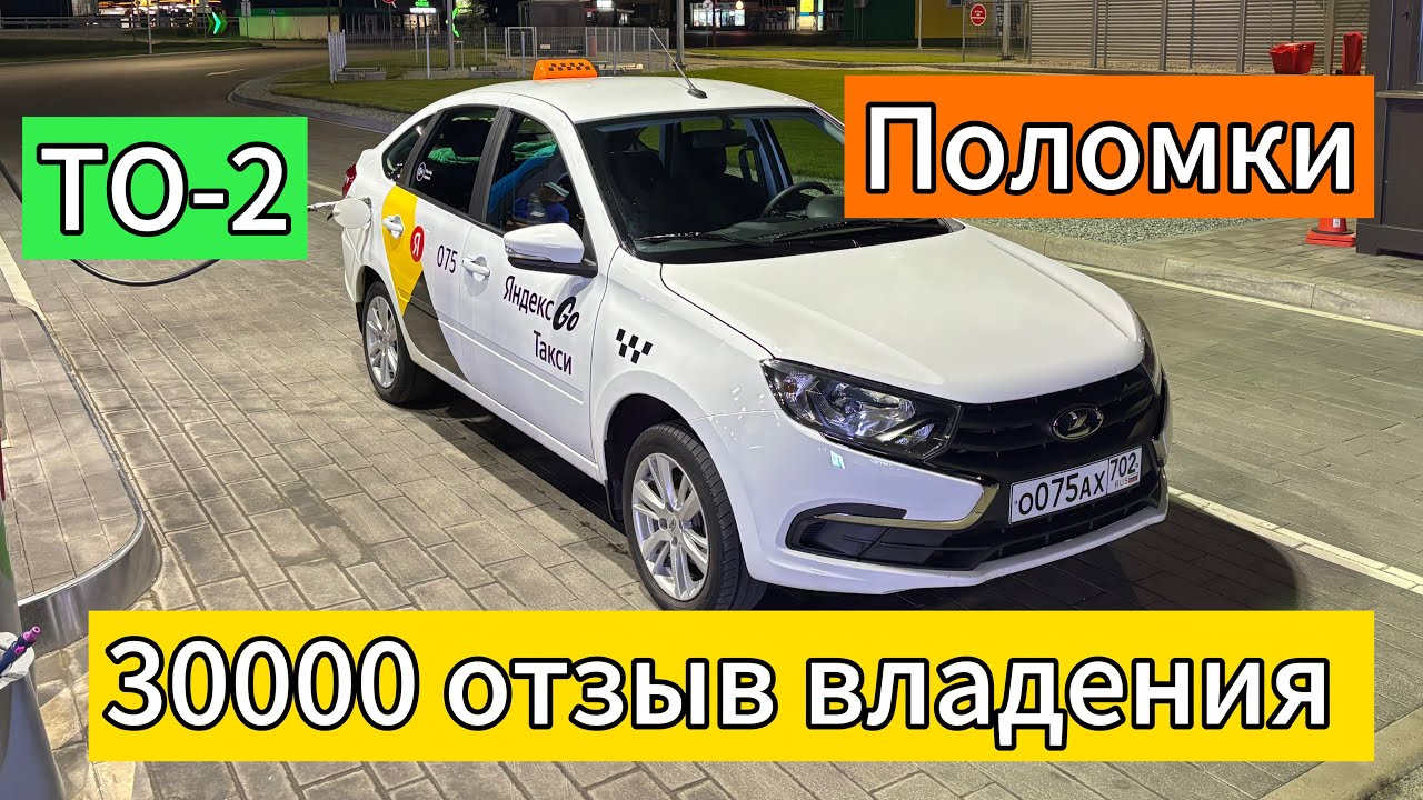 Лада Гранта Lada Granta отзыв владения ТО-2 30000 км #лада #гранта #lada #granta