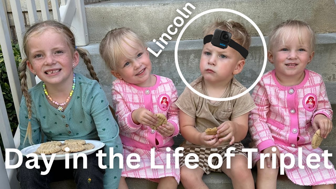 What it's like from a Triplets P.O.V. Day in the life: One boy, 3 sisters.