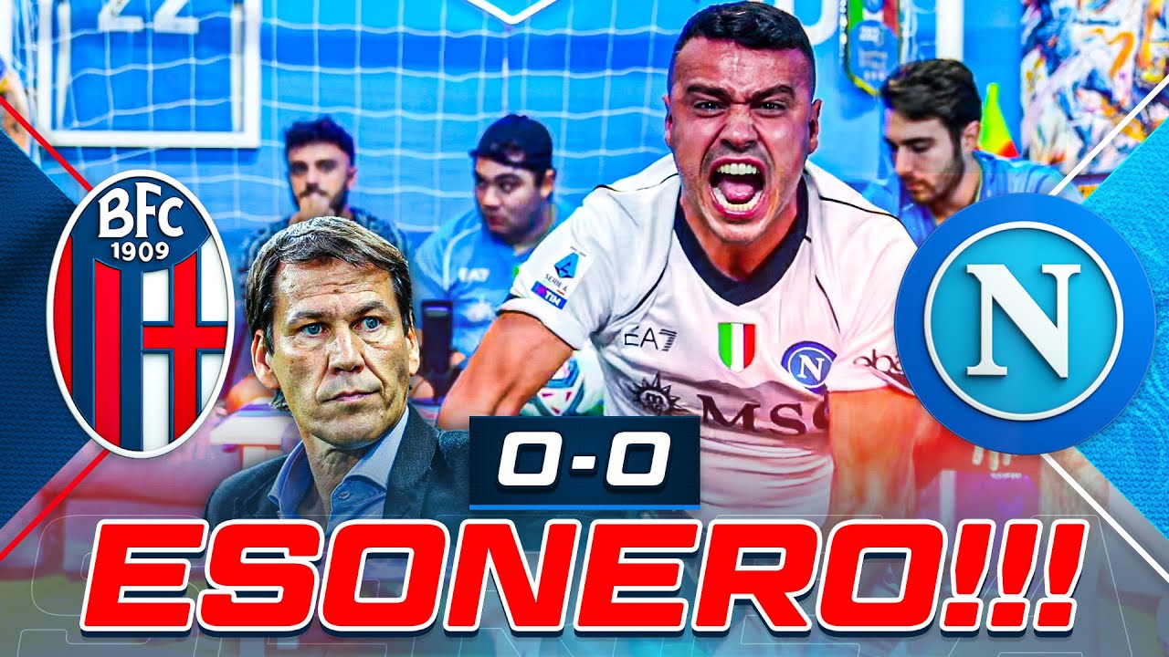 😡 ESONERO!!! BOLOGNA 0-0 NAPOLI | LIVE REACTION NAPOLETANI HD