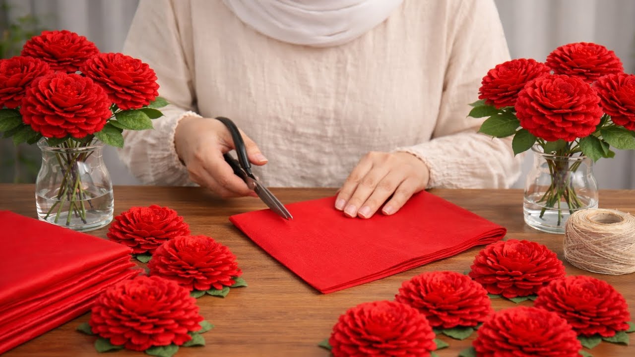 How to make Realistic Plastic bag Flowers at Home | Simple DIY Tutorial#diy #plasticbagcraft #art