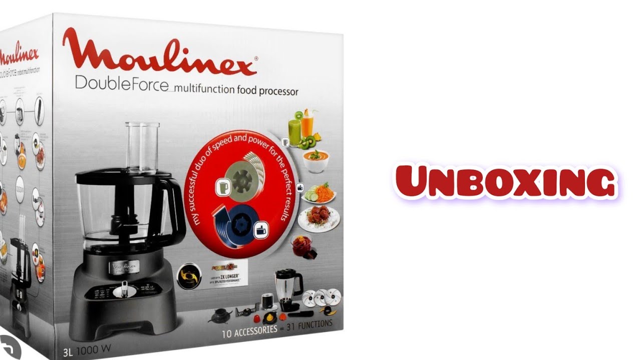 MOULINEX DOUBLE FORCE FOOD PROCESSOR || 1000W || UNBOXING || HIGHLY RECOMMENDED