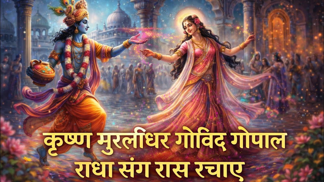 कृष्णा मुरलीधर गोविंद गोपाल राधा संघ रास रचाए ll New Krishna bhajan 2026 ll Man Mandir Music ll 