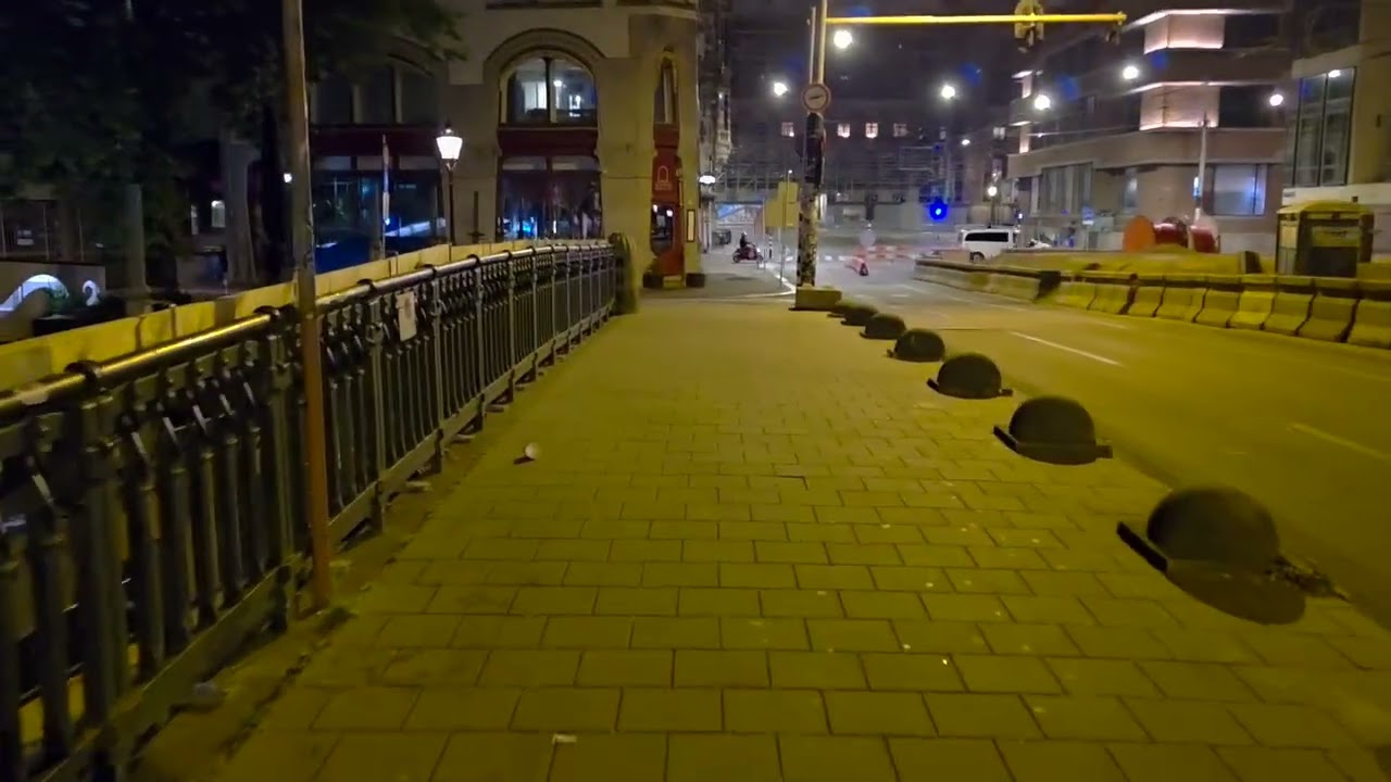Ночной вояж по центру Амстердама!!! Город спал. Night walk in Amsterdam, city is sleeping.