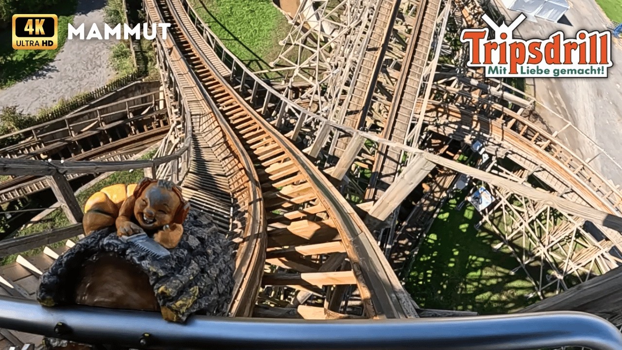 Mammut (Mammoth) 4K On Ride POV - Erlebnispark Tripsdrill
