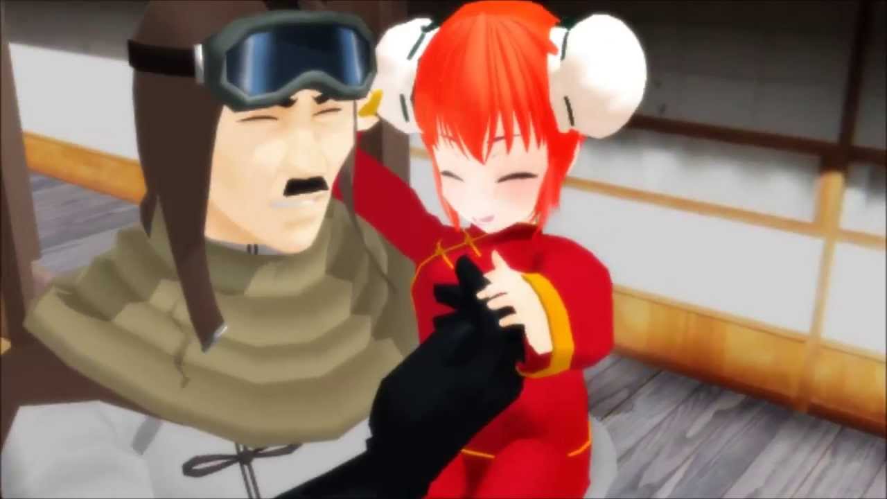 [ MMD銀魂 ] : 神楽+沖田総悟 okita kagura [ tell your world ] 初音ミク