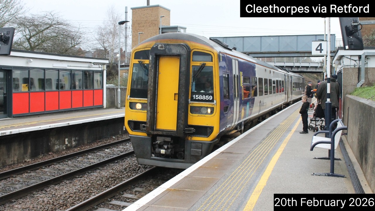 Travelling to Cleethorpes via Retford (20/02/2026)