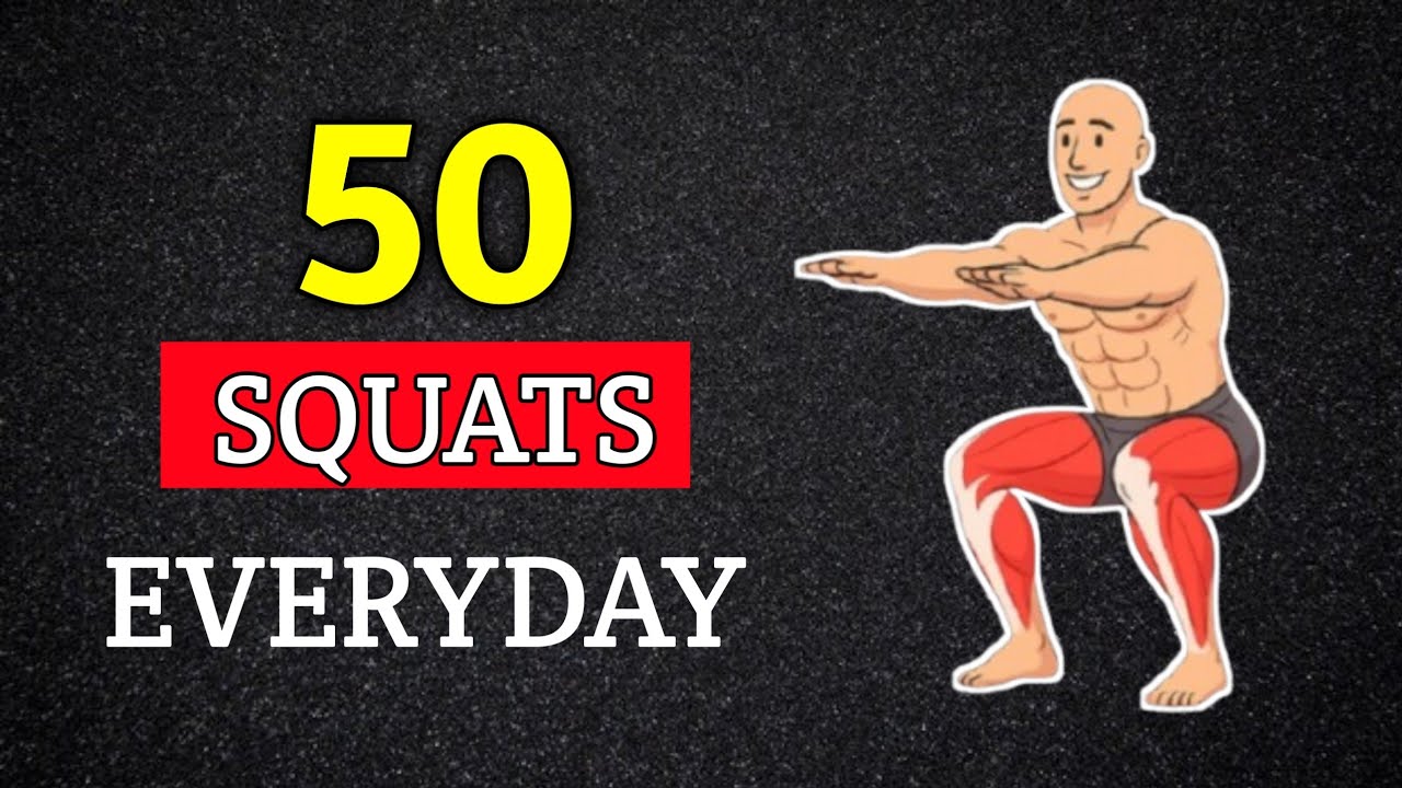 What happens if you do 50 squats every day 💪