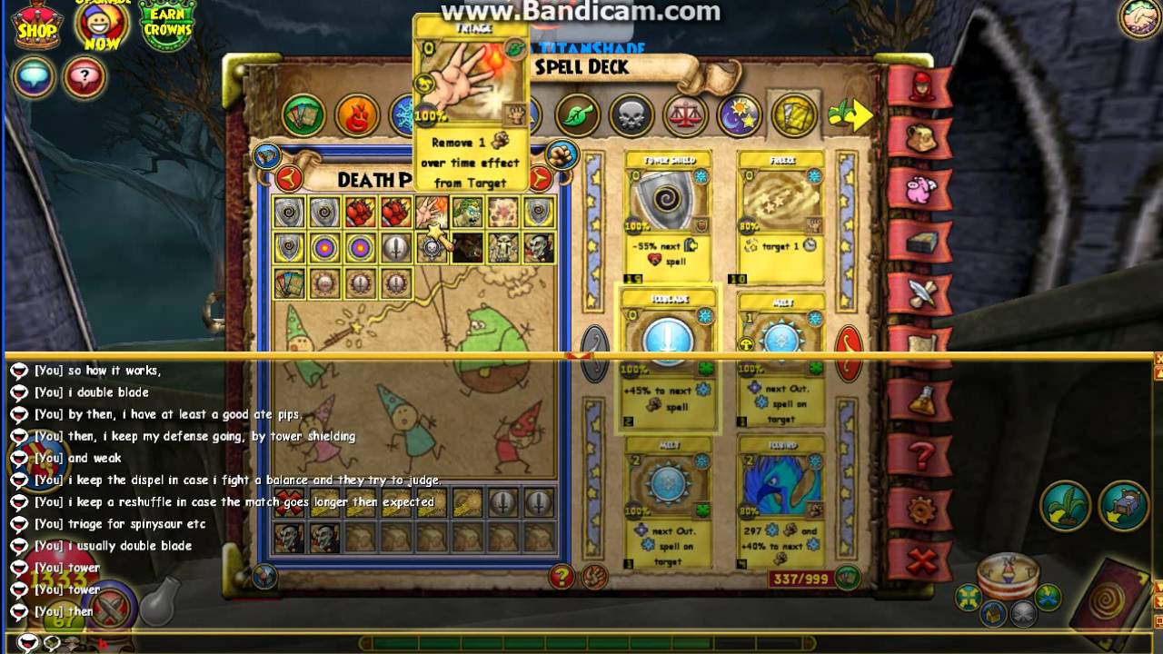 Updated: Wizard101:  Magus Death PvP Deck Setup w/ Myth Mastery