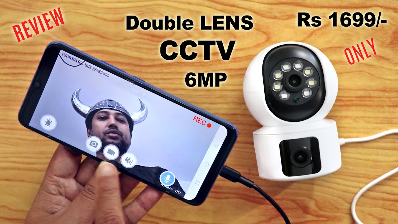 Dual Lens CCTV Camera review | Best Wireless indoor wifi cctv camera in India | Best security camera