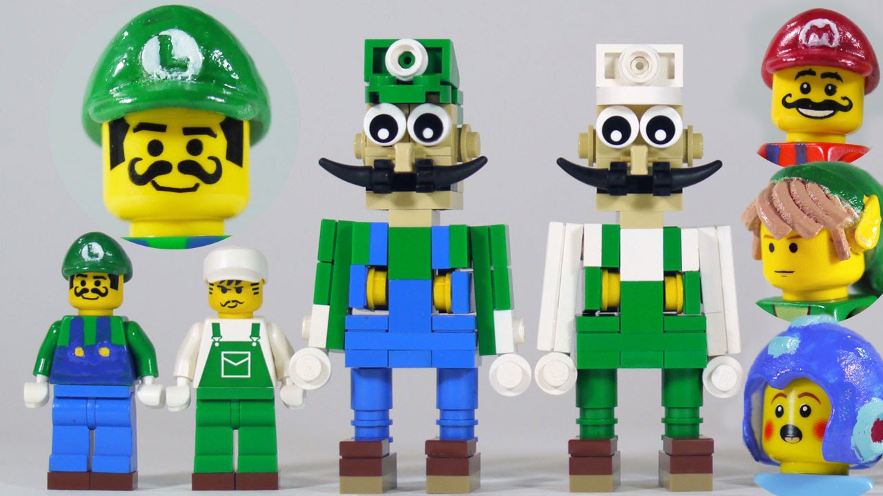 How To Build LEGO Luigi (+ new Mario, Link & Mega Man)