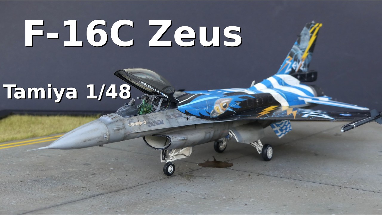 Lockheed Martin F-16C block 52 1/48 (Tamiya) with base in Model marker decals and conversion