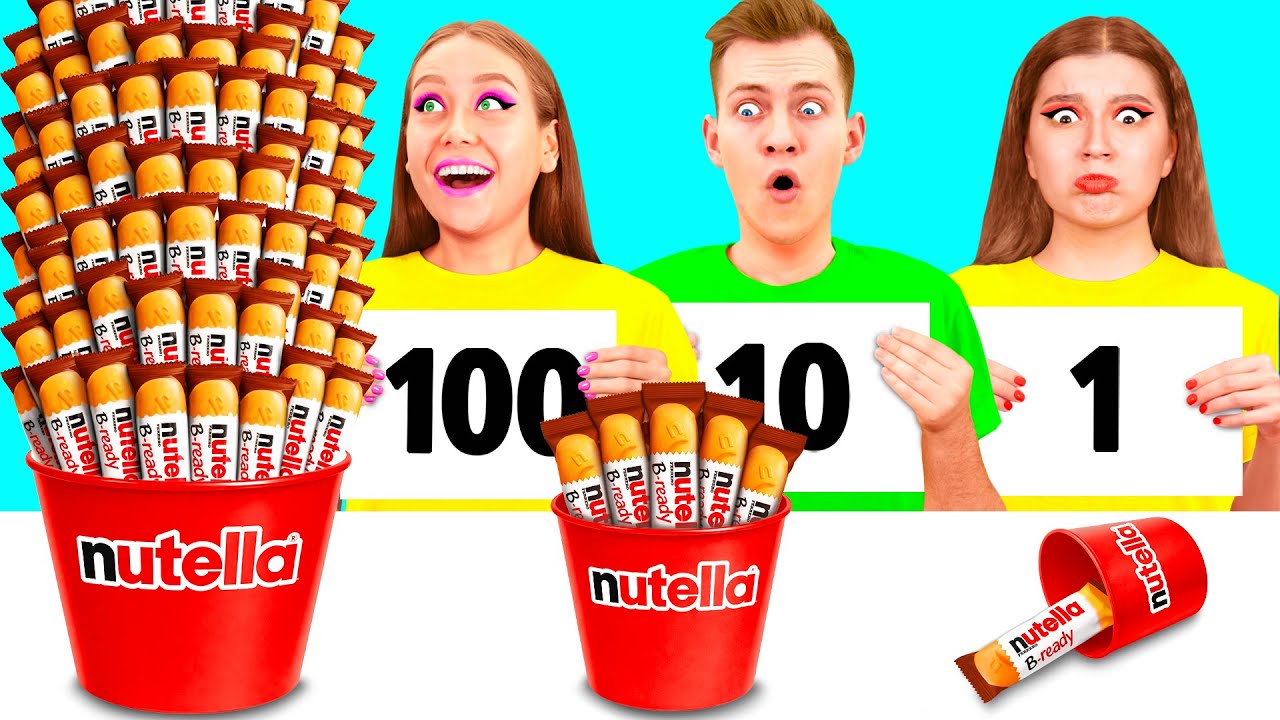 100 Schichten Nahrung Challenge | Verrückte Kochschlacht von KiKi Challenge