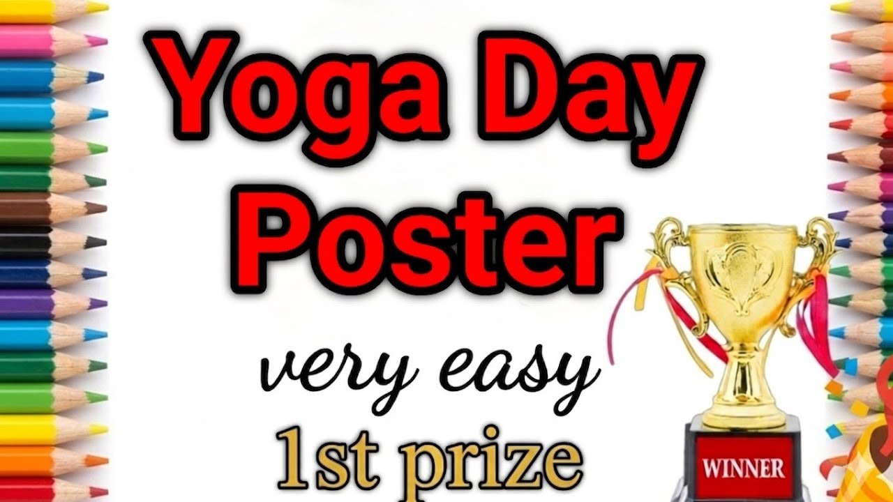 International Yoga Day Drawing /Yoga Day Drawing / Yoga Day Poster Drawing / Yoga Drawing / Yoga Day