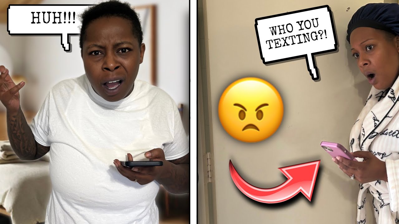 Texting My Wife YOU STILL GOING TO LET ME 👅 To See Her Reaction!! *GONE WRONG*