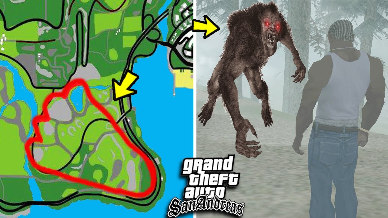 أخطر 4 أماكن سرية تسكنها وحوش مفترسة في قراند سان اندرياس | GTA SAN Most Dangerous Places