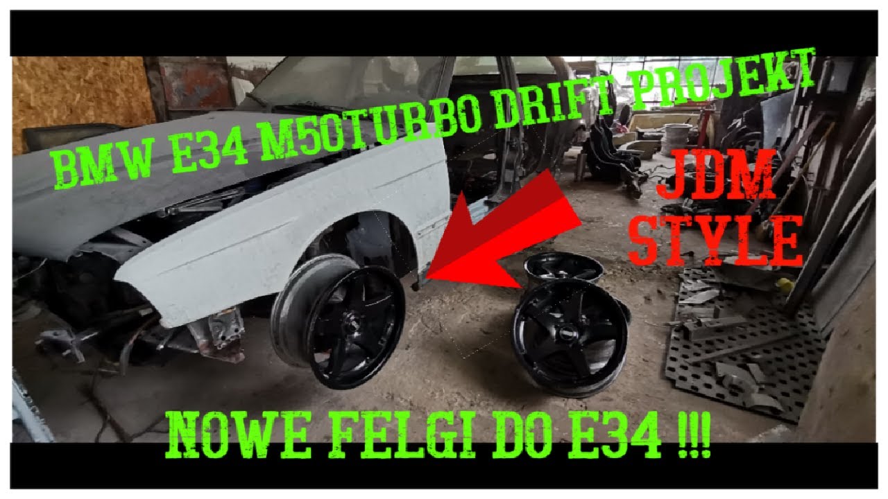 BMW E34 M50Turbo JDM STYLE Drift Project #27 Nowy plan na auto / nowe felgi / zapasowa buda
