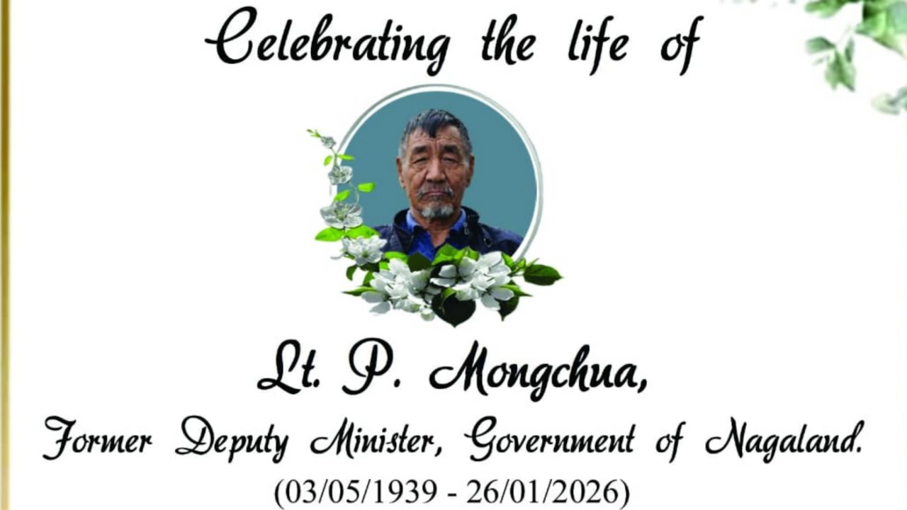 Lt. P. Mongchua, former Deputy Minister, Government of Nagaland. 